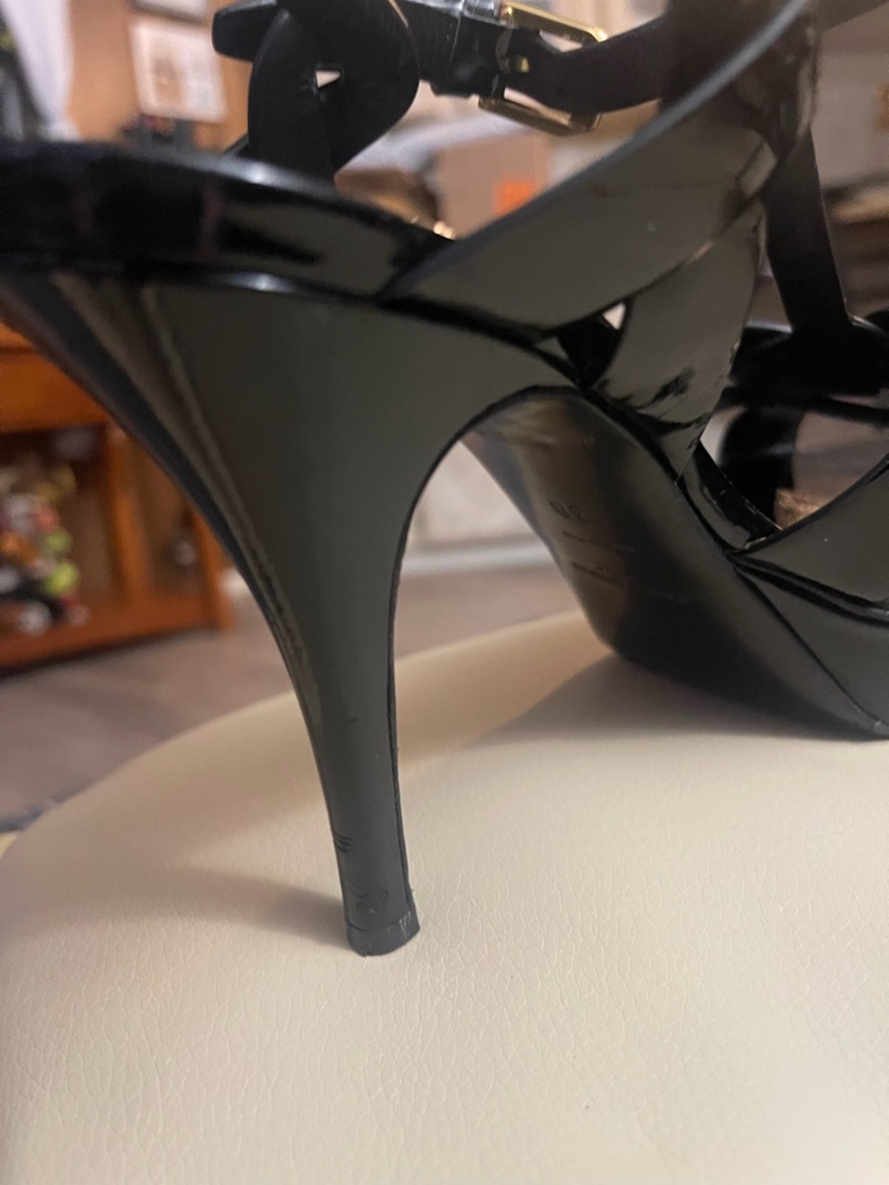 Saint Laurent Tribute T-Strap Platform Sandal 38 or8 excellent condition - Picture 8 of 16